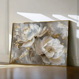 Floral 593 Canvas Art 60 x 40 cm / Black