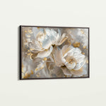 Floral 593 Canvas Art 60 x 40 cm / Black