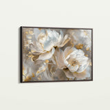 Floral 593 Canvas Art 60 x 40 cm / Black