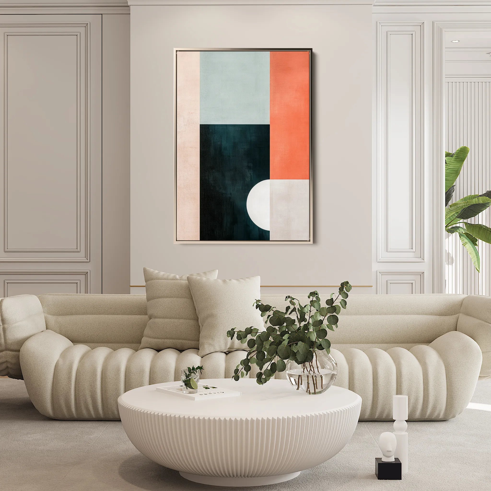 Abstract 594 Canvas Art 60 x 40 cm / Black