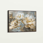 Floral 594 Canvas Art 60 x 40 cm / Black