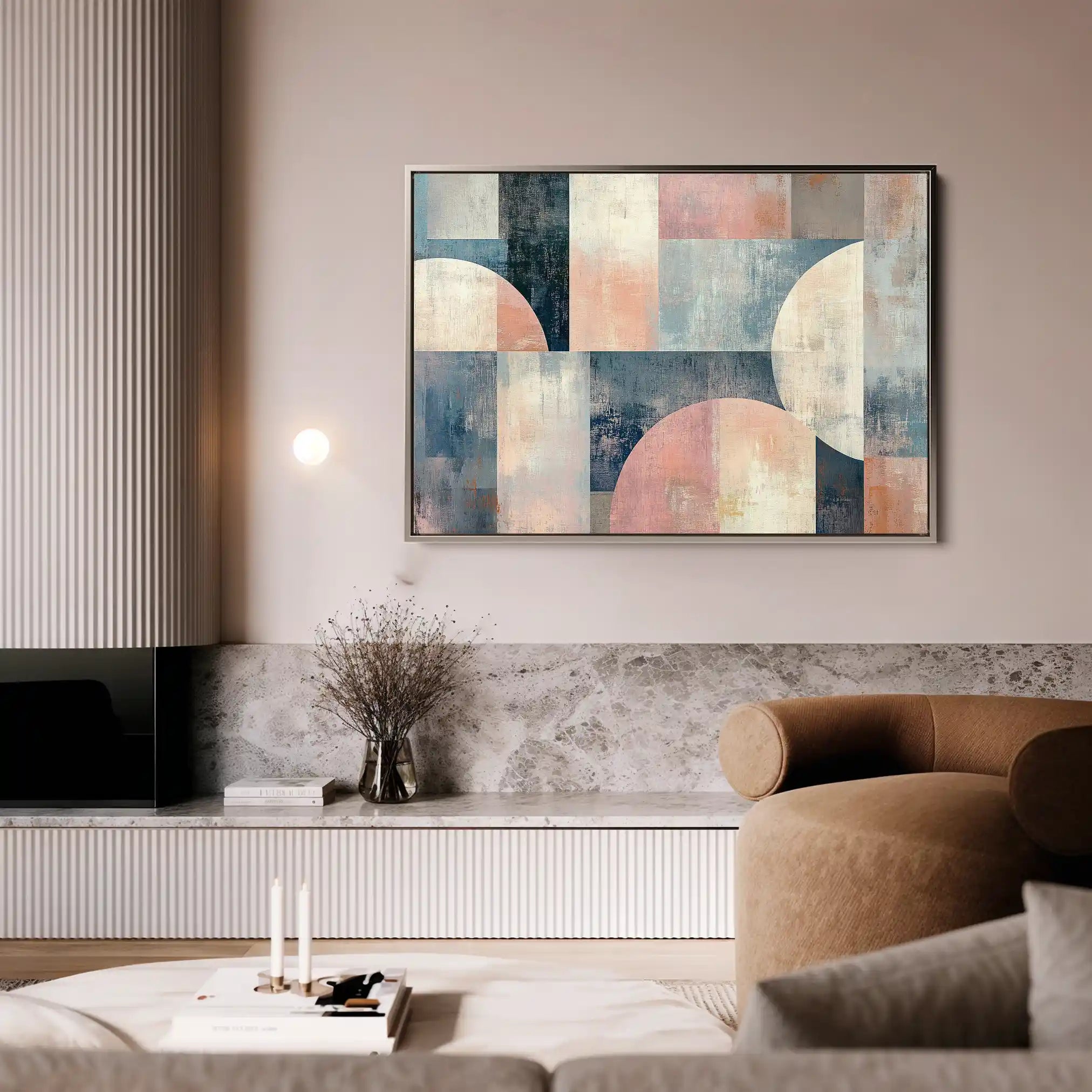 Abstract 595 Canvas Art 60 x 40 cm / Black