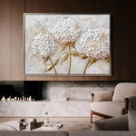 Floral 595 Canvas Art 60 x 40 cm / Black