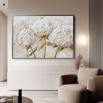 Floral 595 Canvas Art 60 x 40 cm / Black