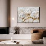 Floral 595 Canvas Art 60 x 40 cm / Black