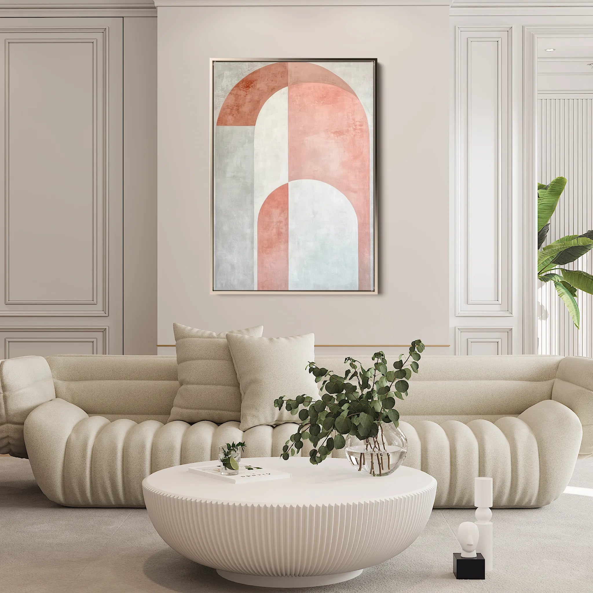 Abstract 596 Canvas Art 60 x 40 cm / Black
