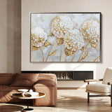 Floral 596 Canvas Art 60 x 40 cm / Black