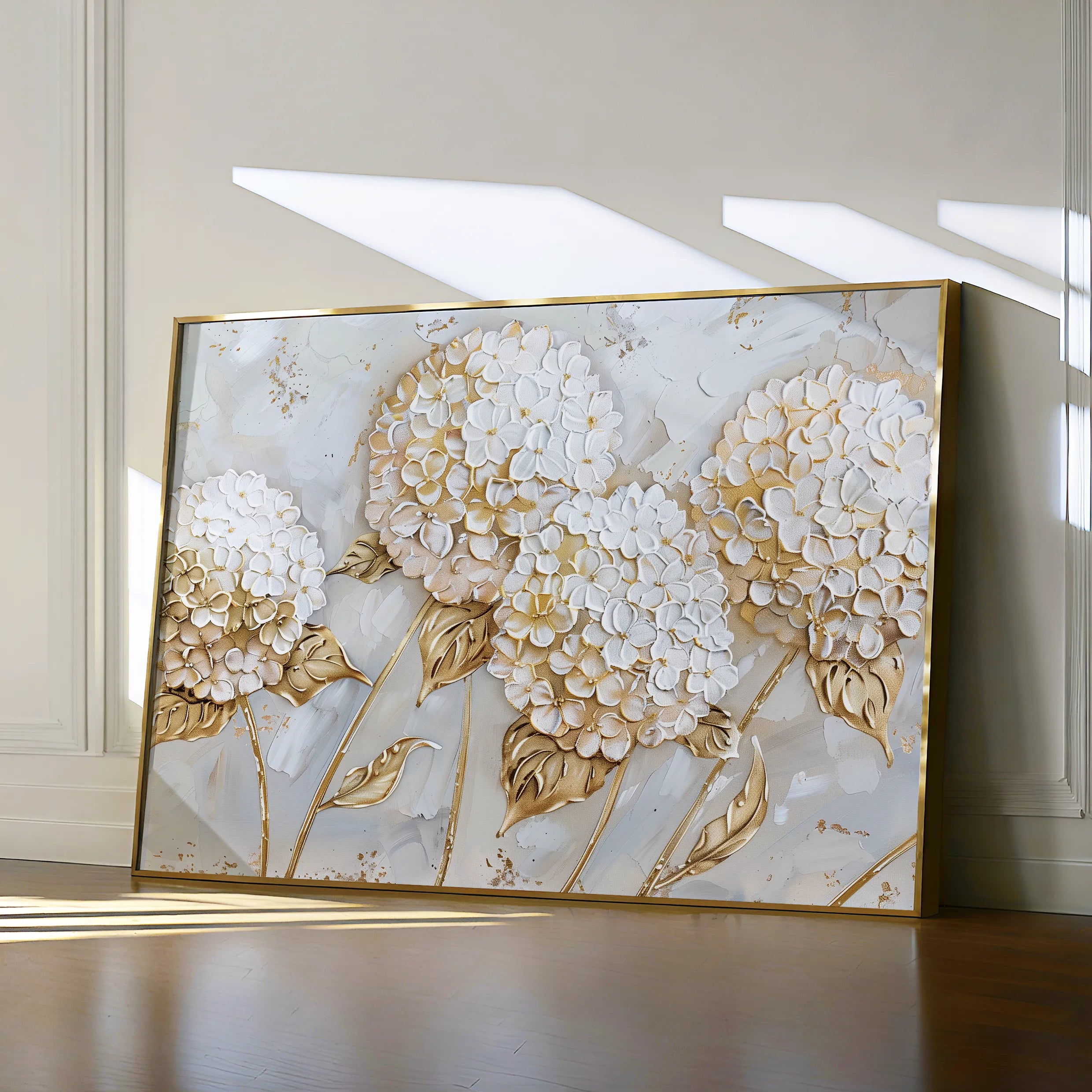Floral 596 Canvas Art 60 x 40 cm / Black