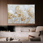 Floral 596 Canvas Art 60 x 40 cm / Black