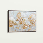 Floral 596 Canvas Art 60 x 40 cm / Black