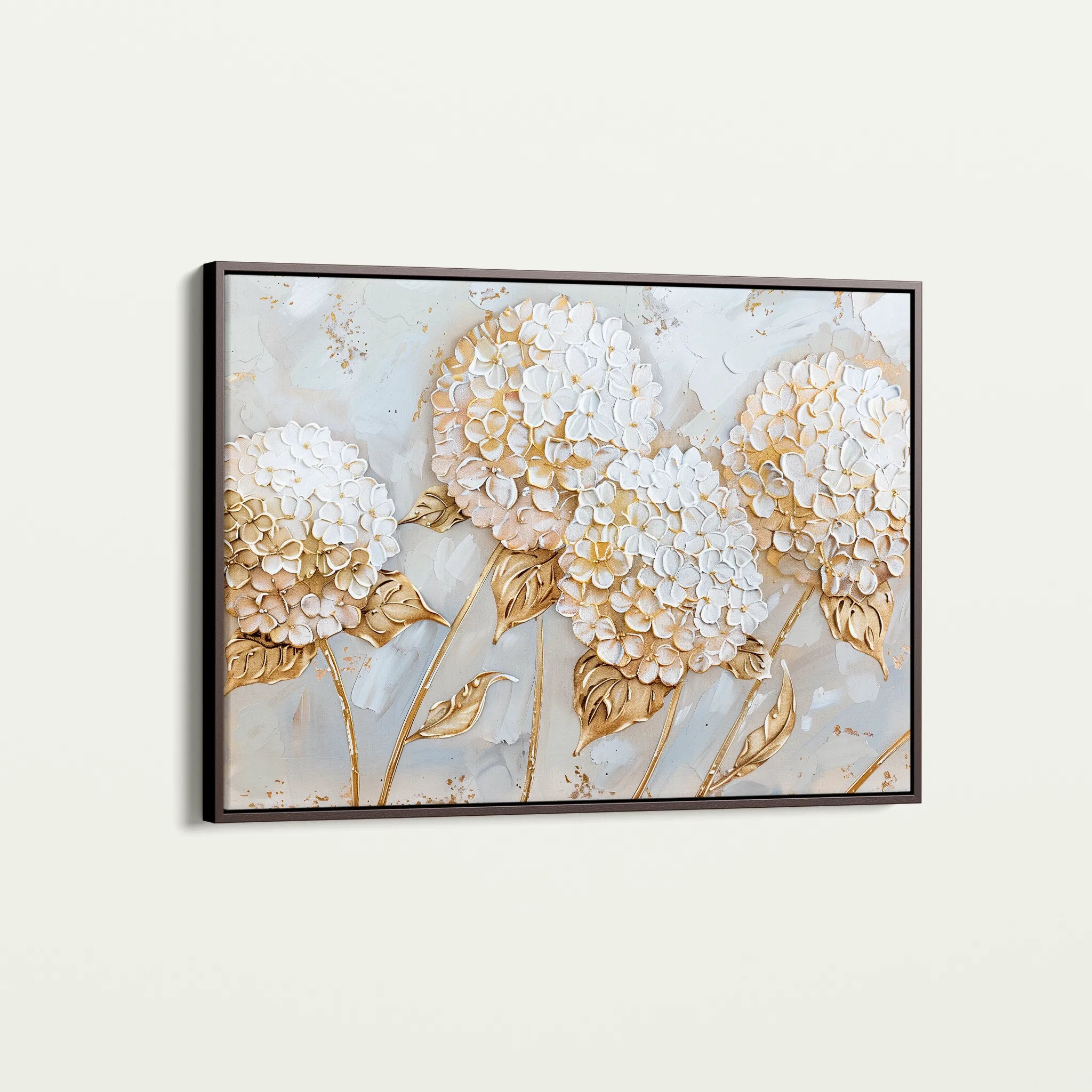 Floral 596 Canvas Art 60 x 40 cm / Black