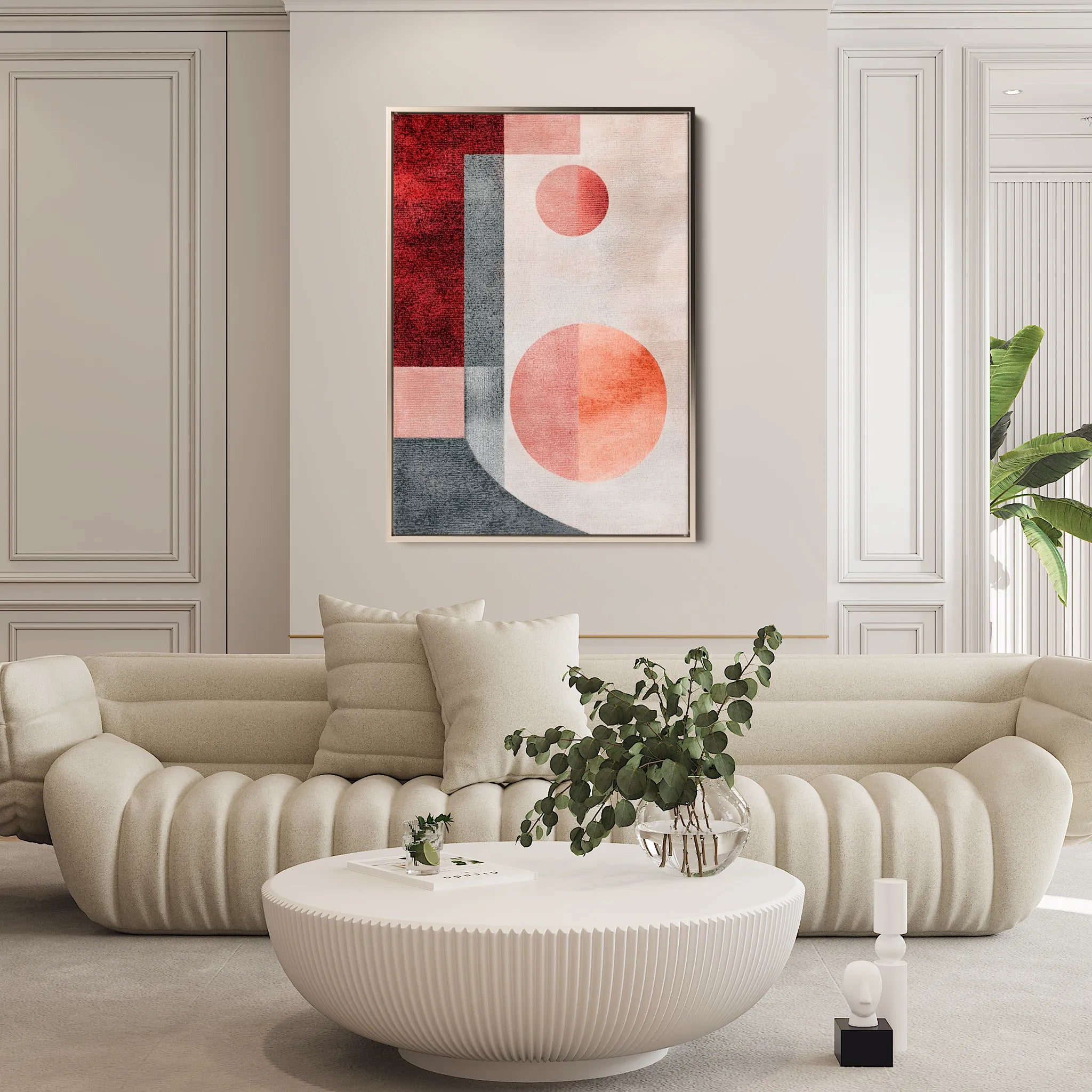 Abstract 597 Canvas Art 60 x 40 cm / Black