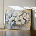 Floral 597 Canvas Art 60 x 40 cm / Black