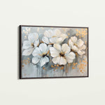 Floral 597 Canvas Art 60 x 40 cm / Black