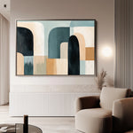Abstract 598 Canvas Art 60 x 40 cm / Black