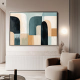 Abstract 598 Canvas Art 60 x 40 cm / Black