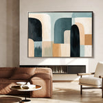 Abstract 598 Canvas Art 60 x 40 cm / Black