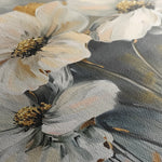 Floral 598 Canvas Art 60 x 40 cm / Black