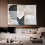 Abstract 599 Canvas Art 60 x 40 cm / Black