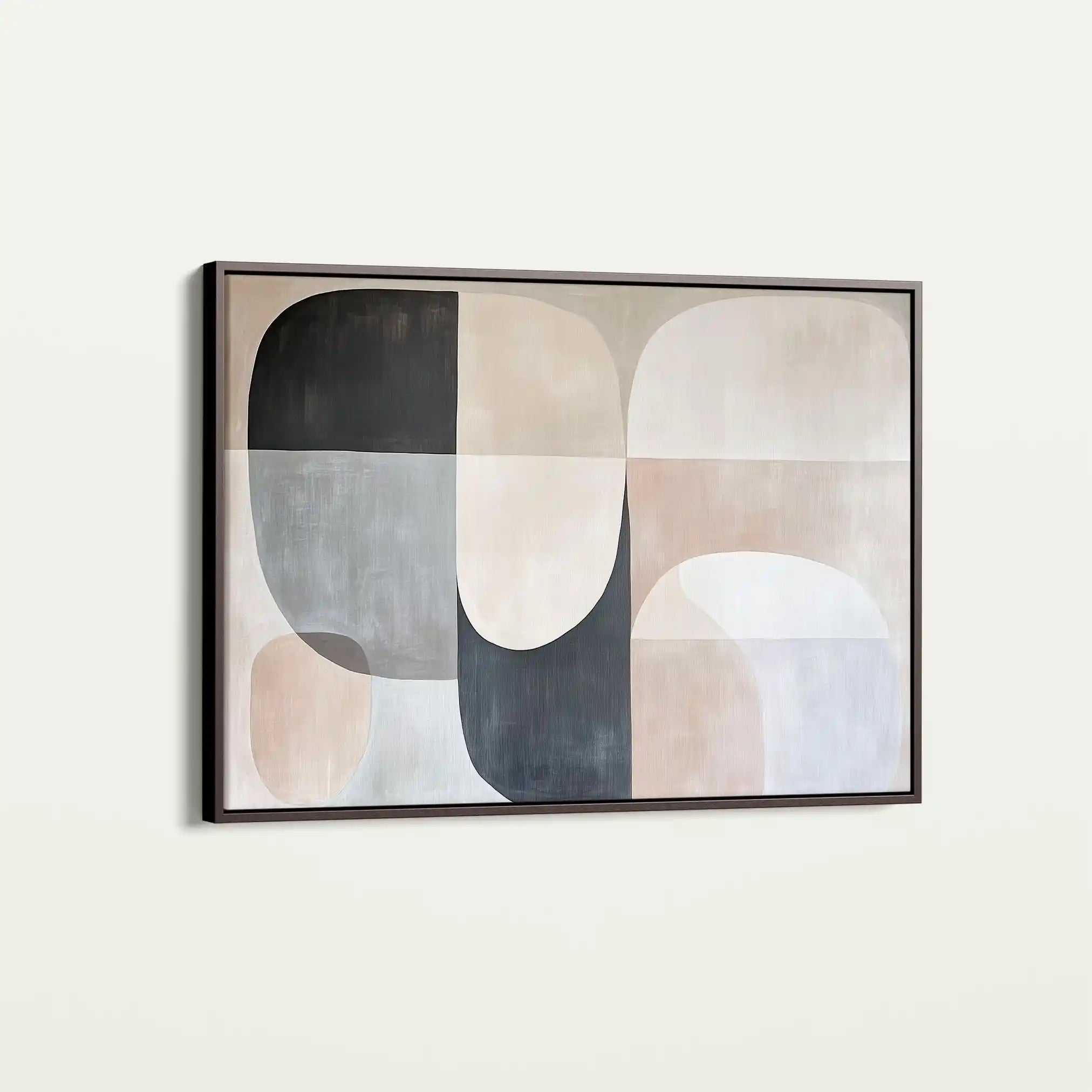 Abstract 599 Canvas Art 60 x 40 cm / Black