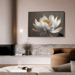 Floral 599 Canvas Art 60 x 40 cm / Black