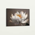 Floral 599 Canvas Art 60 x 40 cm / Black