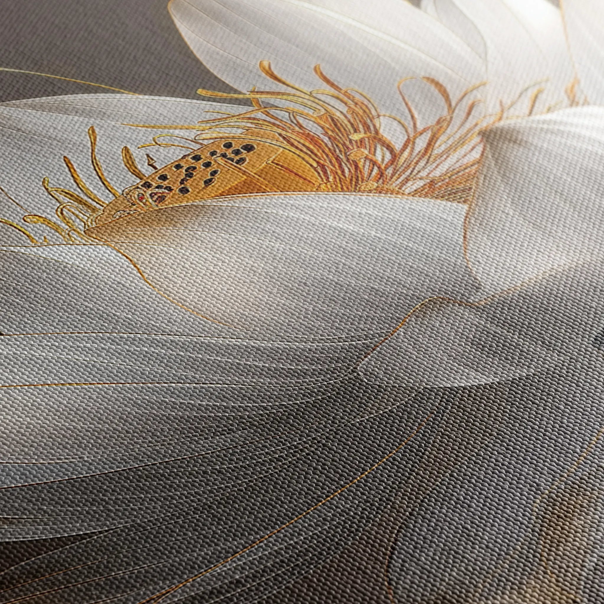 Floral 599 Canvas Art 60 x 40 cm / Black
