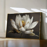 Floral 600 Canvas Art 60 x 40 cm / Black