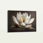 Floral 600 Canvas Art 60 x 40 cm / Black