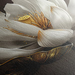 Floral 600 Canvas Art 60 x 40 cm / Black