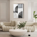Abstract 601 Canvas Art 60 x 40 cm / Black