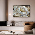 Floral 601 Canvas Art 60 x 40 cm / Black