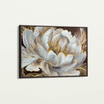 Floral 601 Canvas Art 60 x 40 cm / Black