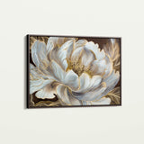 Floral 601 Canvas Art 60 x 40 cm / Black