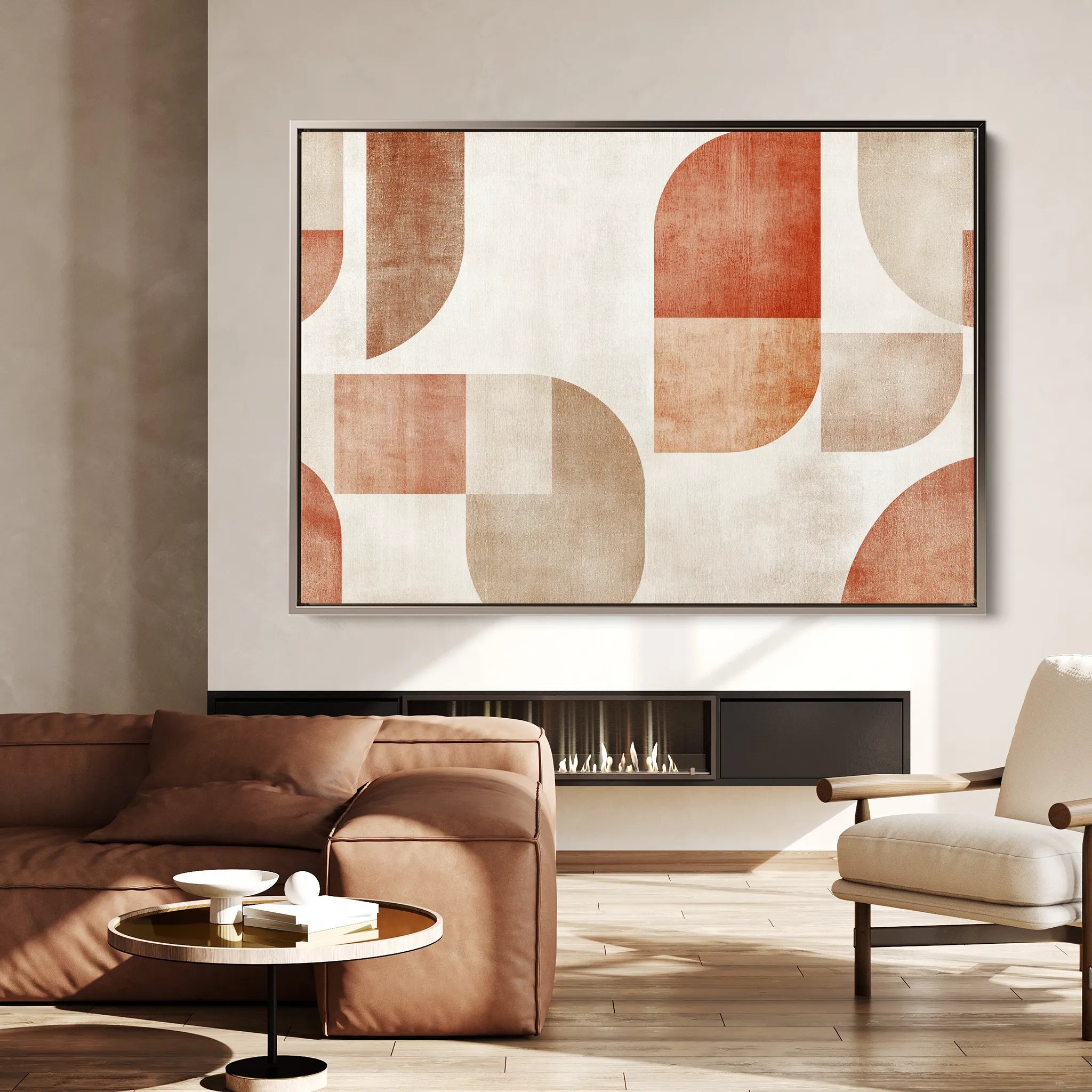 Abstract 603 Canvas Art 60 x 40 cm / Black