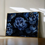 Floral 603 Canvas Art 60 x 40 cm / Black