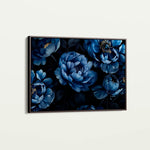 Floral 603 Canvas Art 60 x 40 cm / Black