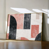Abstract 604 Canvas Art 60 x 40 cm / Black
