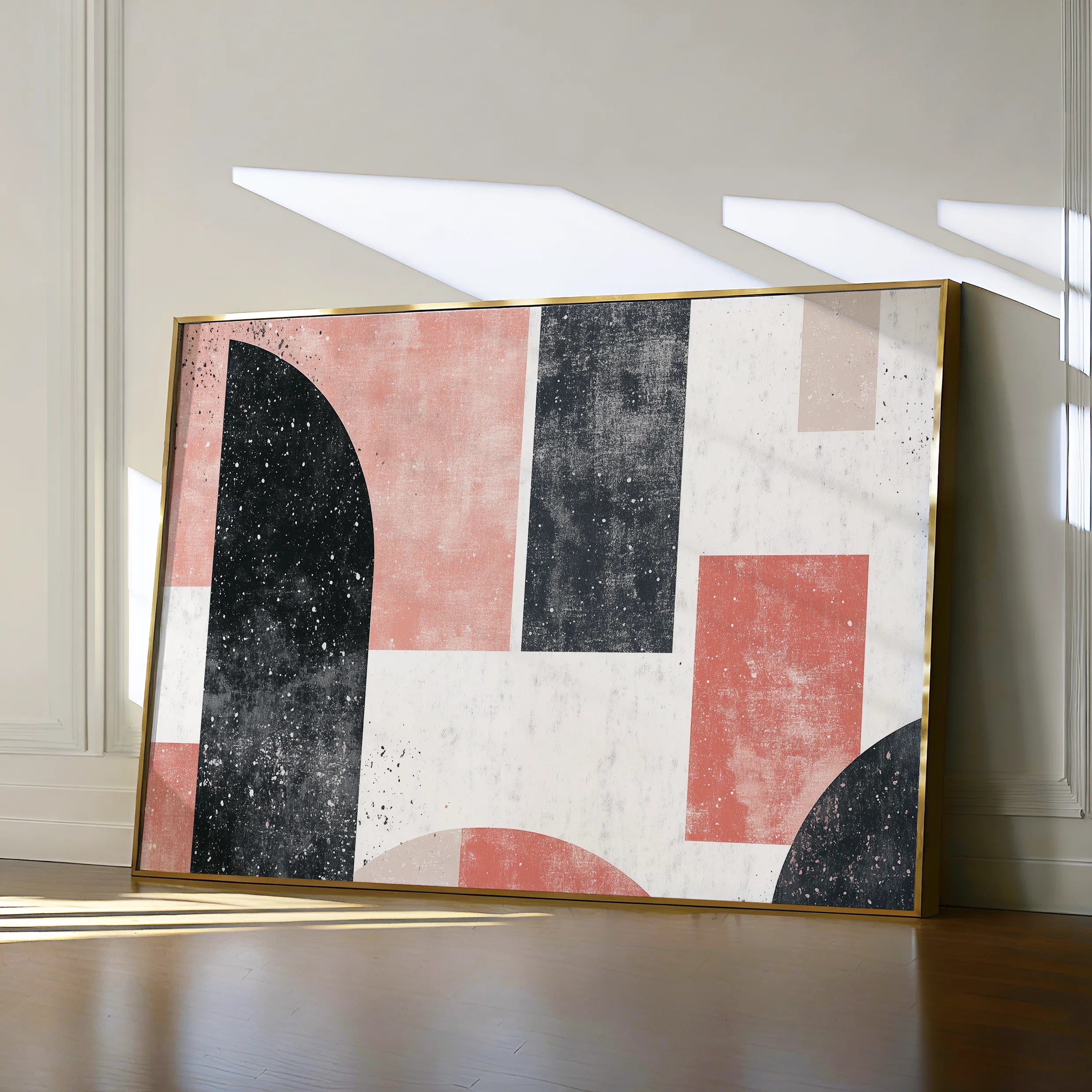 Abstract 604 Canvas Art 60 x 40 cm / Black