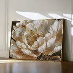 Floral 604 Canvas Art 60 x 40 cm / Black