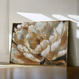 Floral 604 Canvas Art 60 x 40 cm / Black
