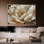 Floral 604 Canvas Art 60 x 40 cm / Black
