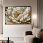 Floral 604 Canvas Art 60 x 40 cm / Black