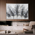 Floral 605 Canvas Art 60 x 40 cm / Black