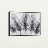 Floral 605 Canvas Art 60 x 40 cm / Black