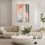 Abstract 606 Canvas Art 60 x 40 cm / Black