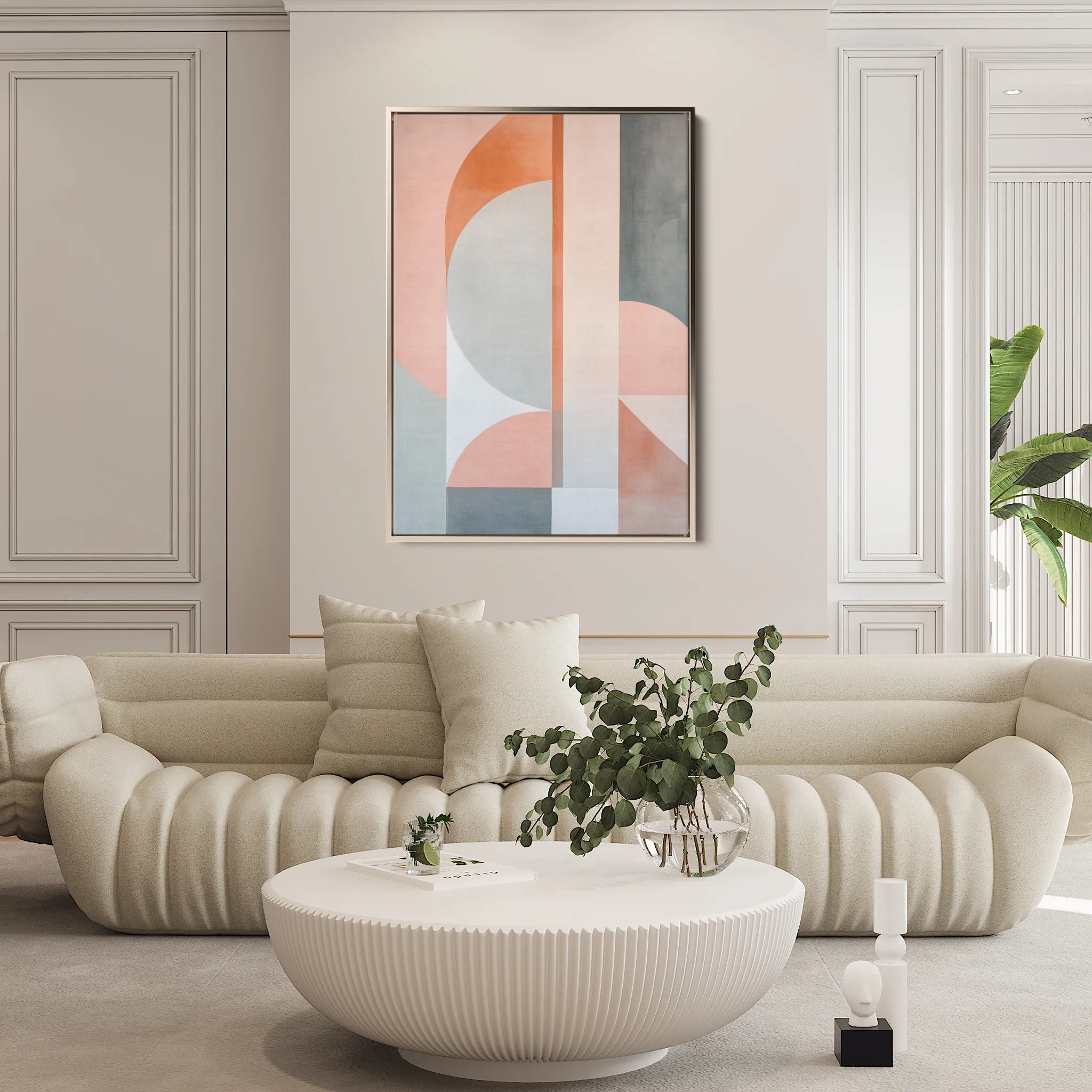 Abstract 606 Canvas Art 60 x 40 cm / Black