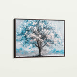 Floral 606 Canvas Art 60 x 40 cm / Black