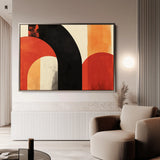 Abstract 607 Canvas Art 60 x 40 cm / Black