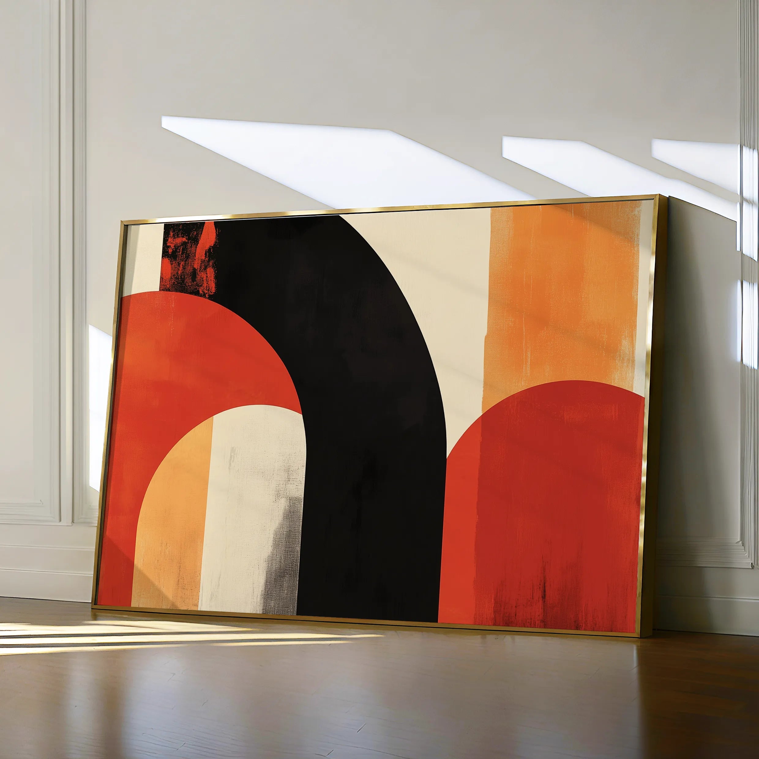 Abstract 607 Canvas Art 60 x 40 cm / Black